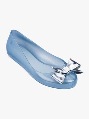 Mel Dreamed by Melissa Mini Melissa Space Love Jelly Ballet Flat Girls Size 3